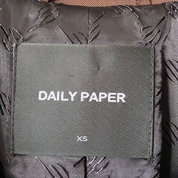 Daily Paper Marimba Brown Blazer Cropped Size XS - Picture 13 of 15